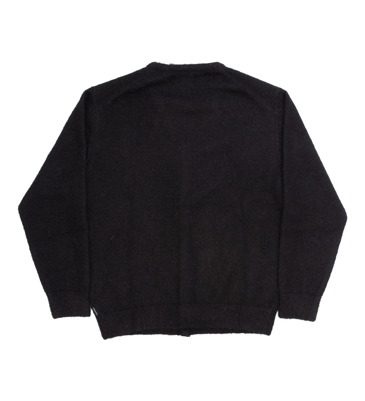 Hairy Knit Cardigan Black - LIKELIHOOD