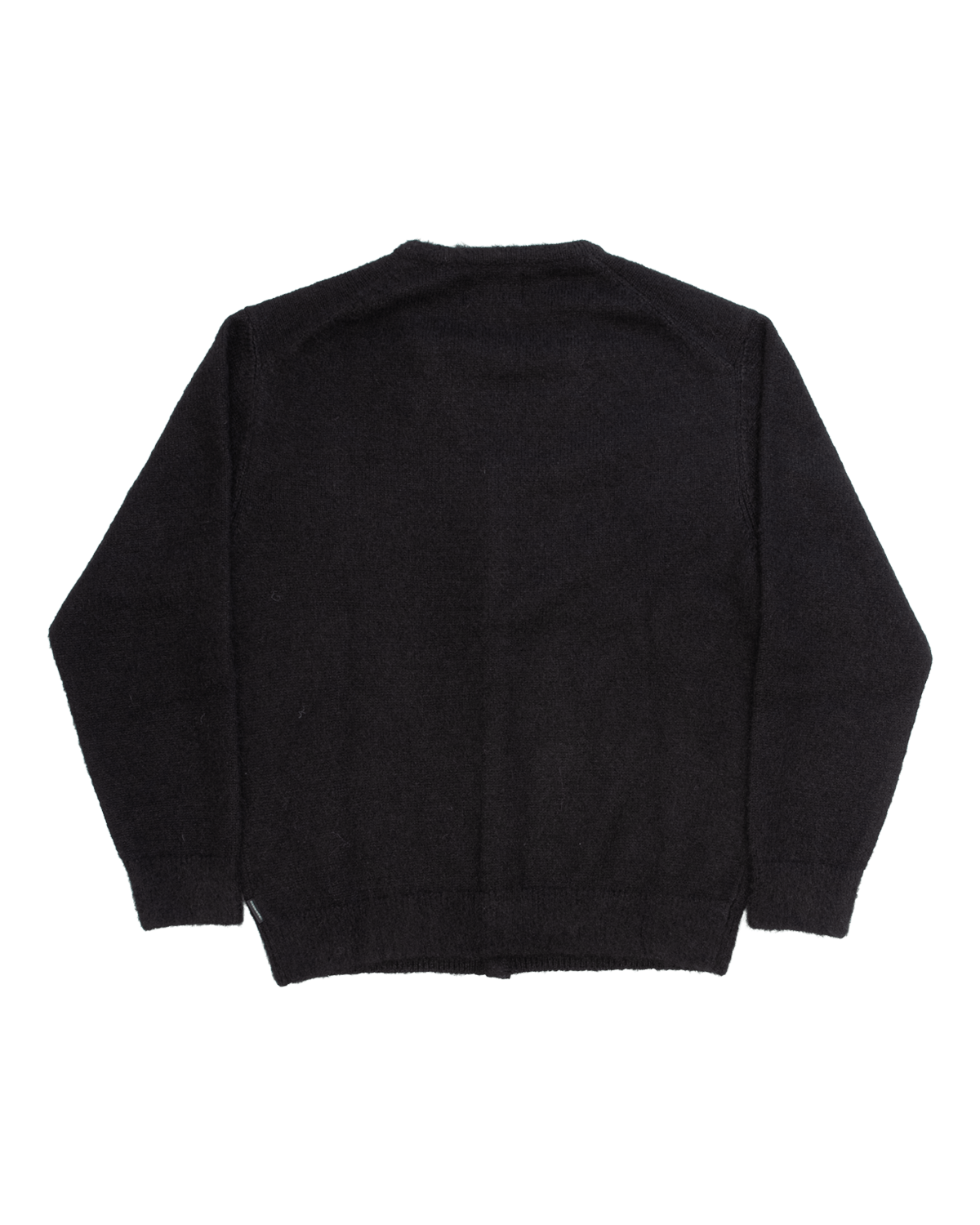 Hairy Knit Cardigan Black - LIKELIHOOD