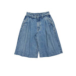 Hakama Jean Shorts Mid Blue - LIKELIHOOD