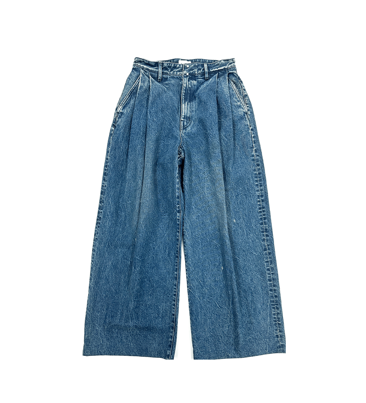 Hakama Jean Trousers Green/Blue - LIKELIHOOD