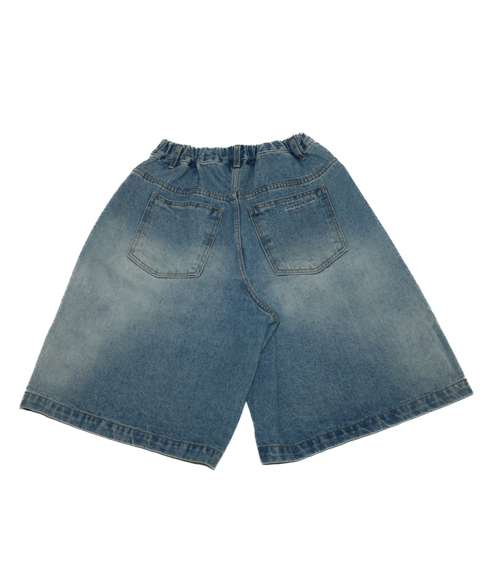 Half - dart Denim Shorts Light Blue - LIKELIHOOD