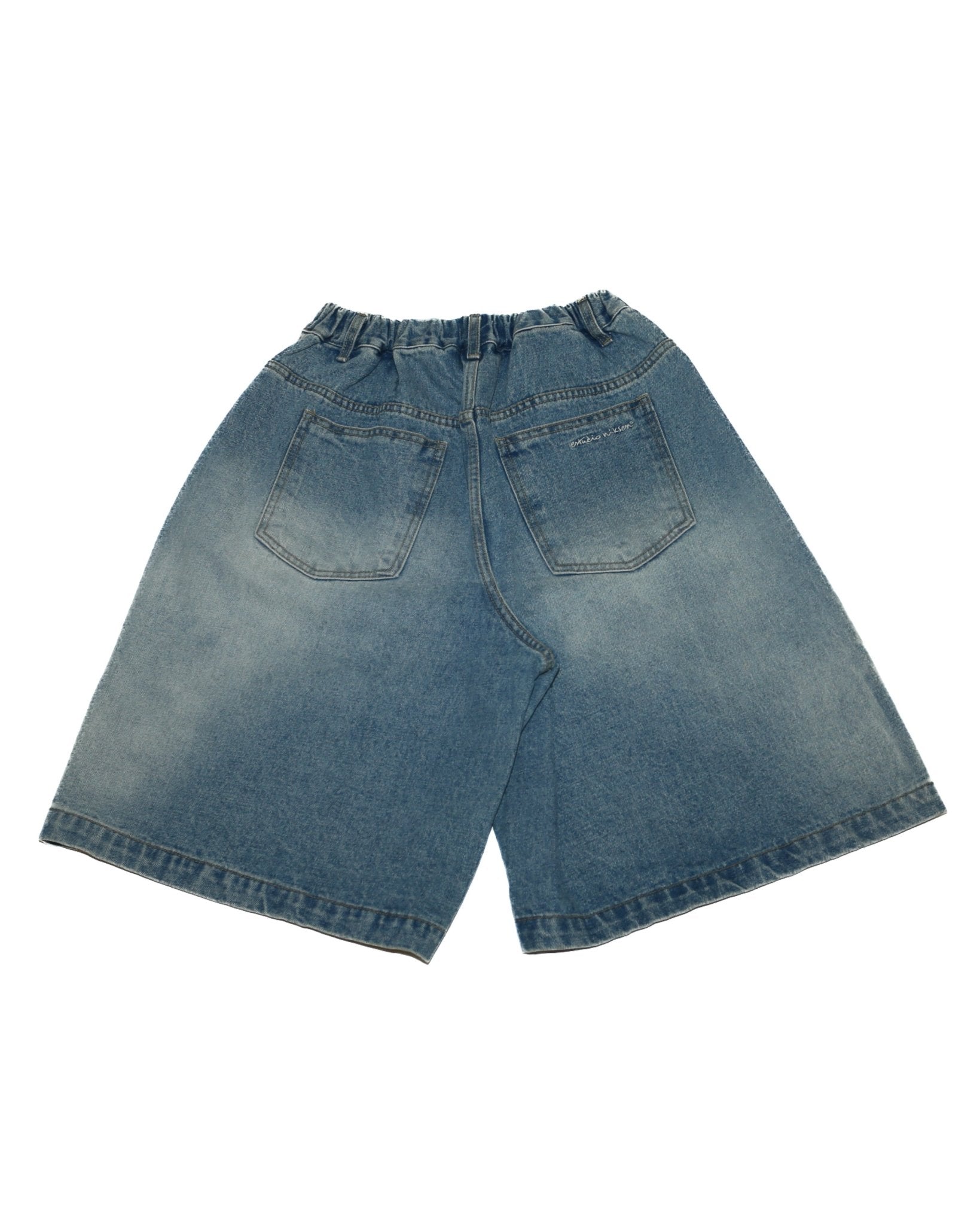 Half - dart Denim Shorts Light Blue - LIKELIHOOD