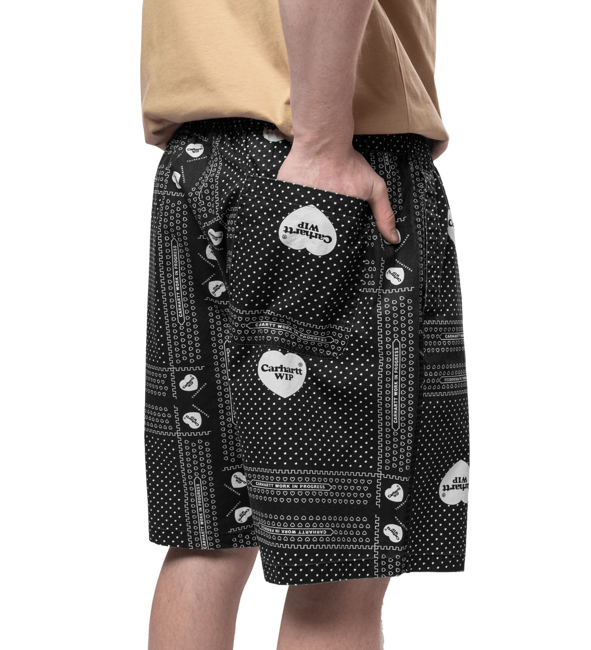 Heart Bandana Short Black - LIKELIHOOD