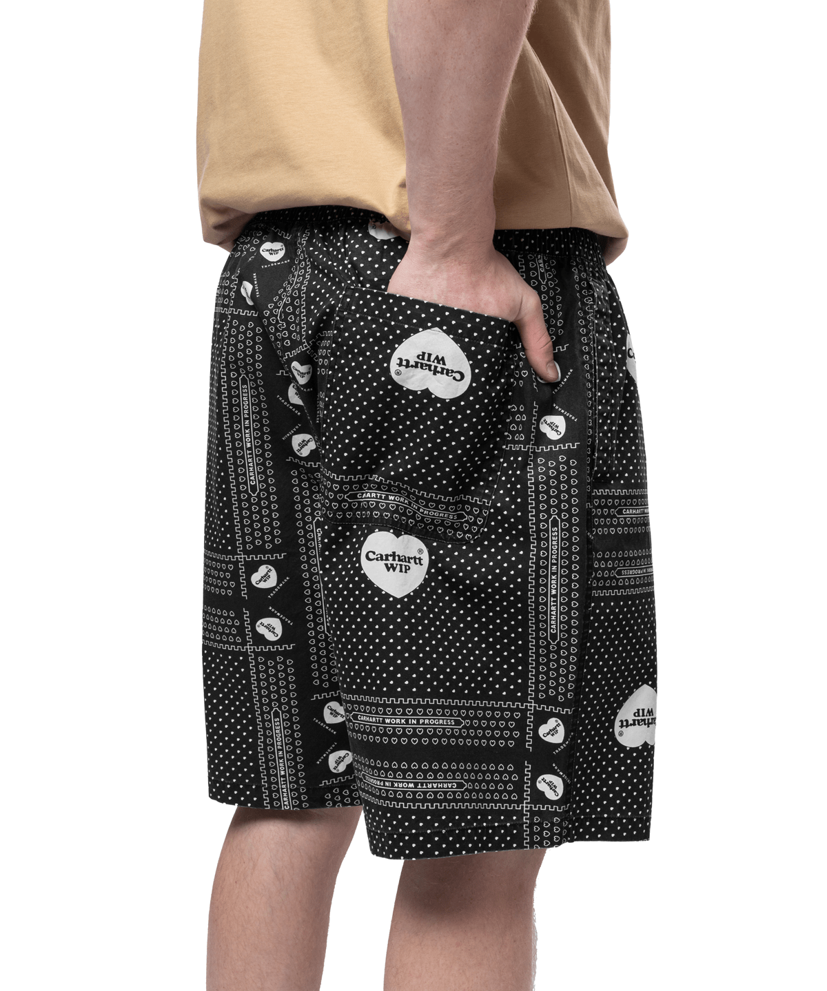 Heart Bandana Short Black - LIKELIHOOD