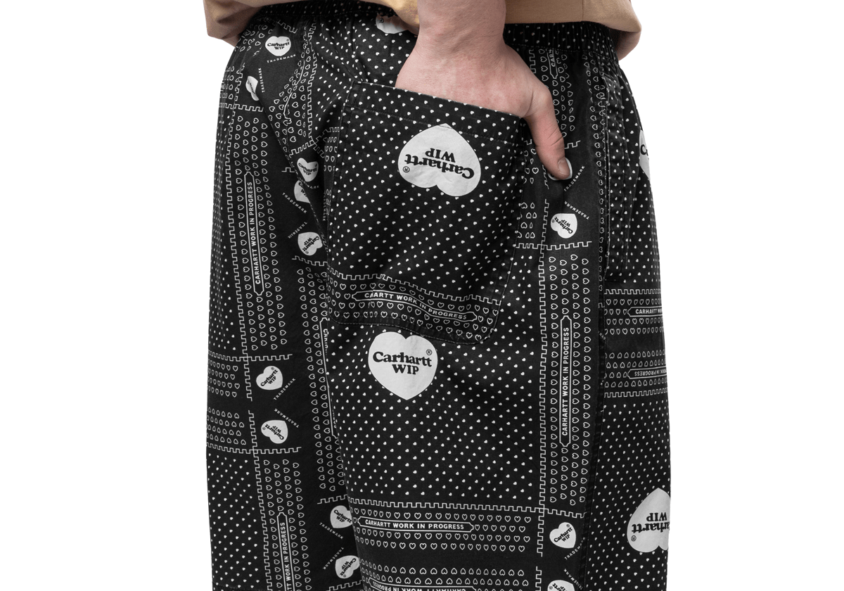 Heart Bandana Short Black - LIKELIHOOD