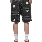 Heart Bandana Short Black - LIKELIHOOD