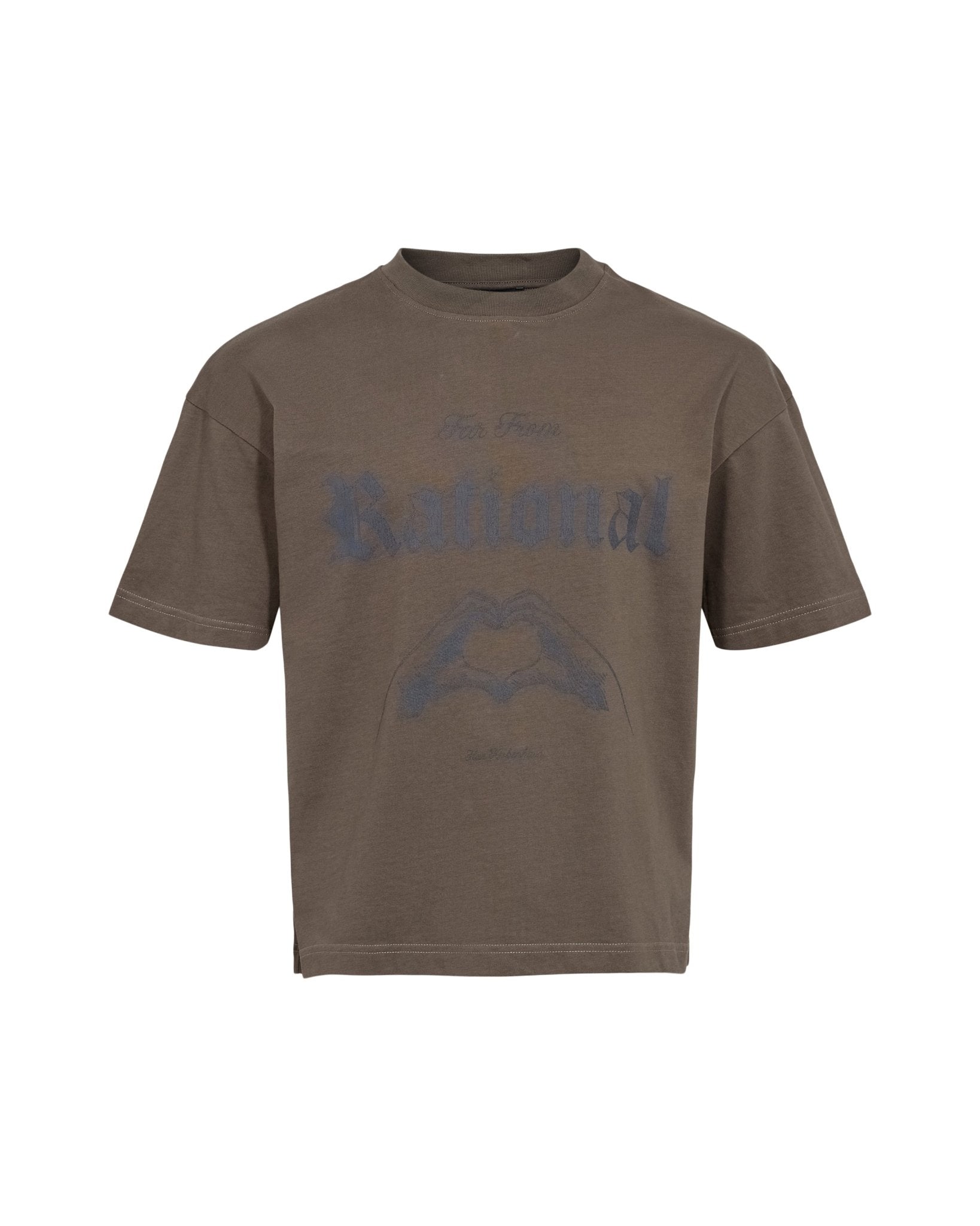 Heart Boxy Tee Dusty Brown - LIKELIHOOD