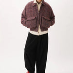 Herringbone Balloon Trousers Black - LIKELIHOOD
