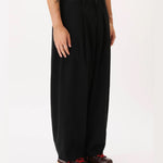 Herringbone Balloon Trousers Black - LIKELIHOOD