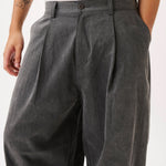 Herringbone Balloon Trousers Charcoal - LIKELIHOOD