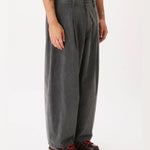 Herringbone Balloon Trousers Charcoal - LIKELIHOOD