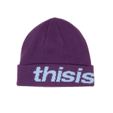 HSP - Logo Big Cuff Beanie Purple - LIKELIHOOD