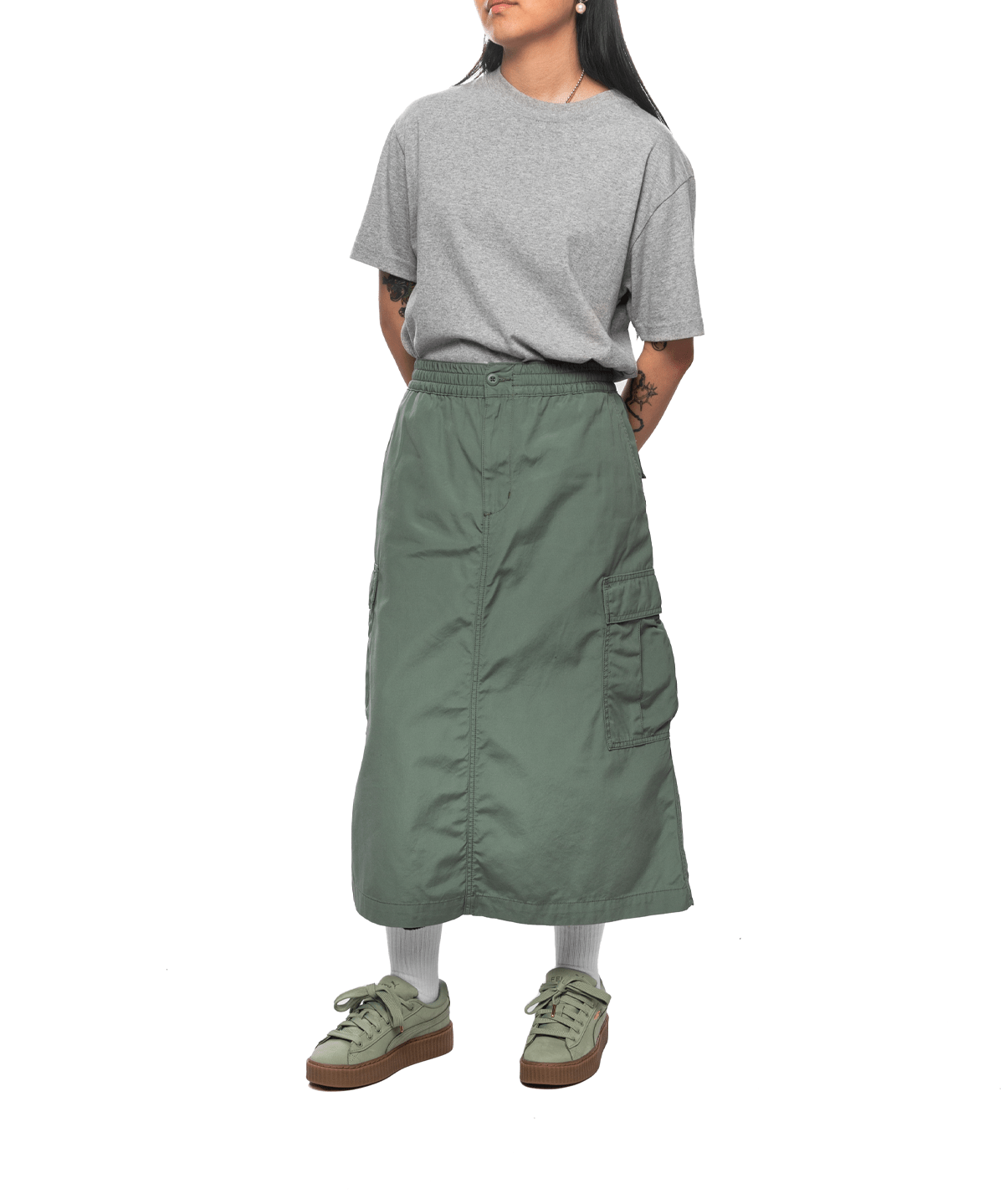 Jet Cargo Skirt Park (Rinsed) Womens - LIKELIHOOD