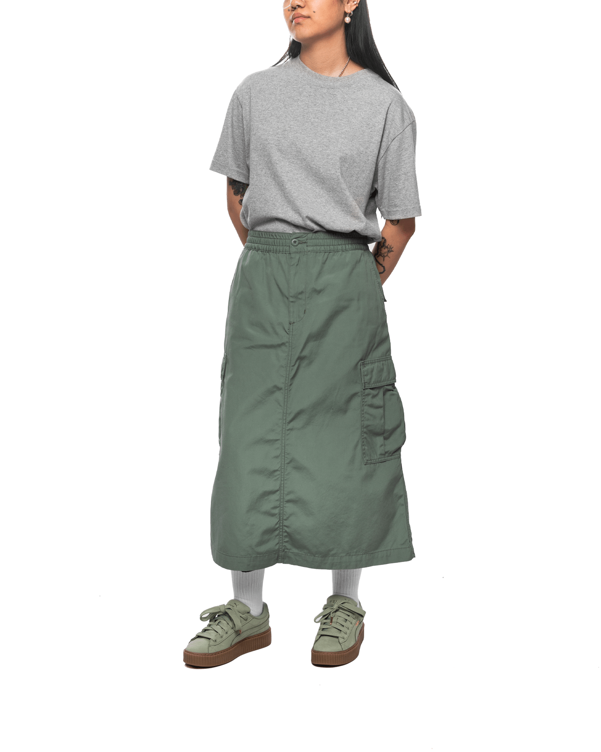 Jet Cargo Skirt Park (Rinsed) Womens - LIKELIHOOD