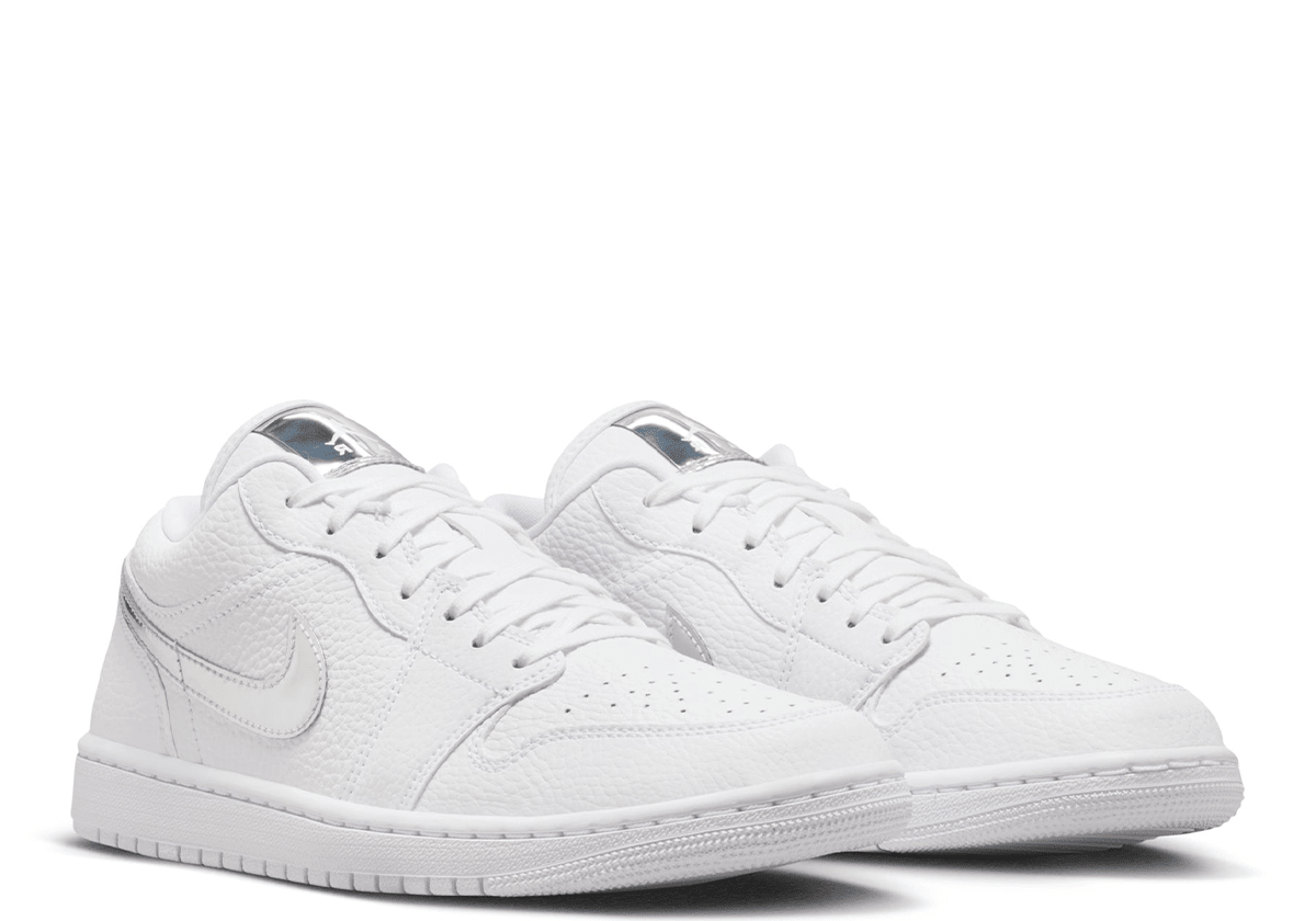 Jordan 1 Low SE White/Metalllic Silver (Women's) - LIKELIHOOD