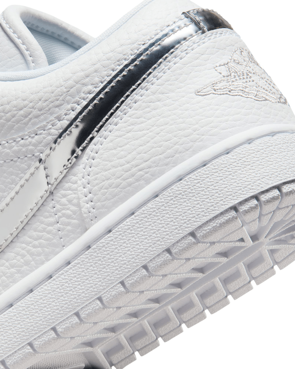 Jordan 1 Low SE White/Metalllic Silver (Women's) - LIKELIHOOD
