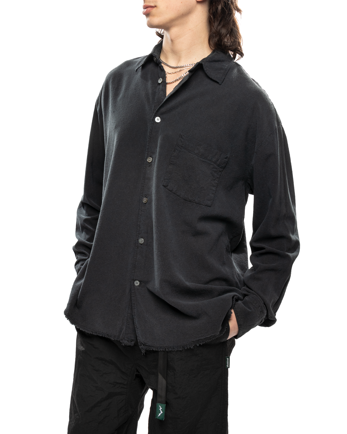 Keen Raw Black Noil Silk