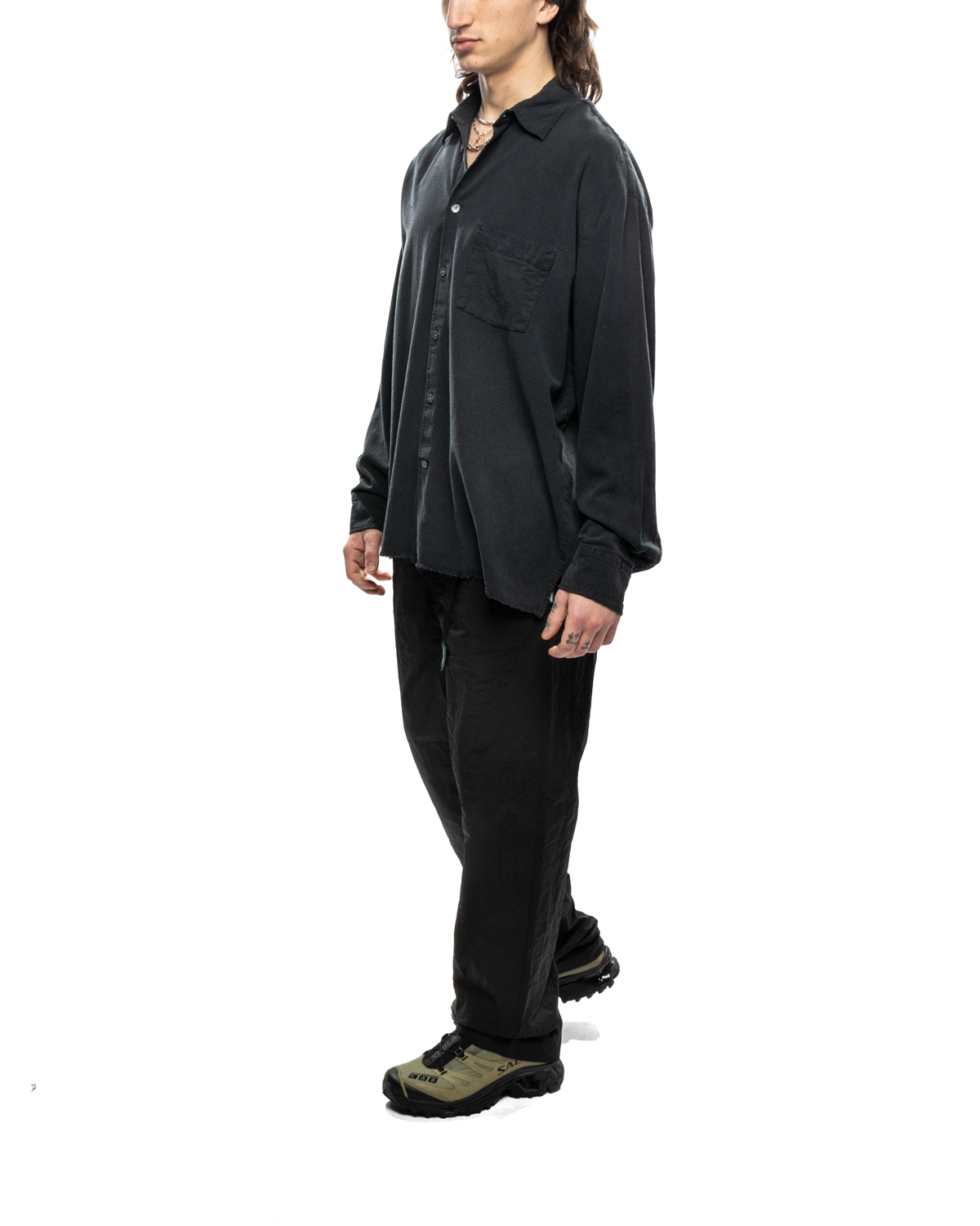 Keen Raw Black Noil Silk