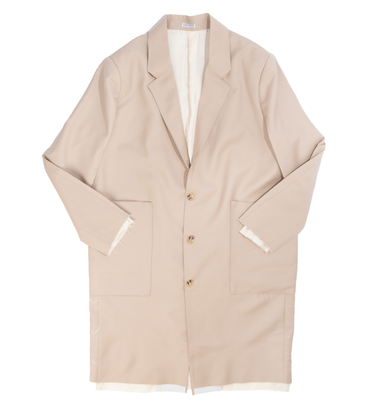 Khaki Coat with Extended Lining - LIKELIHOOD