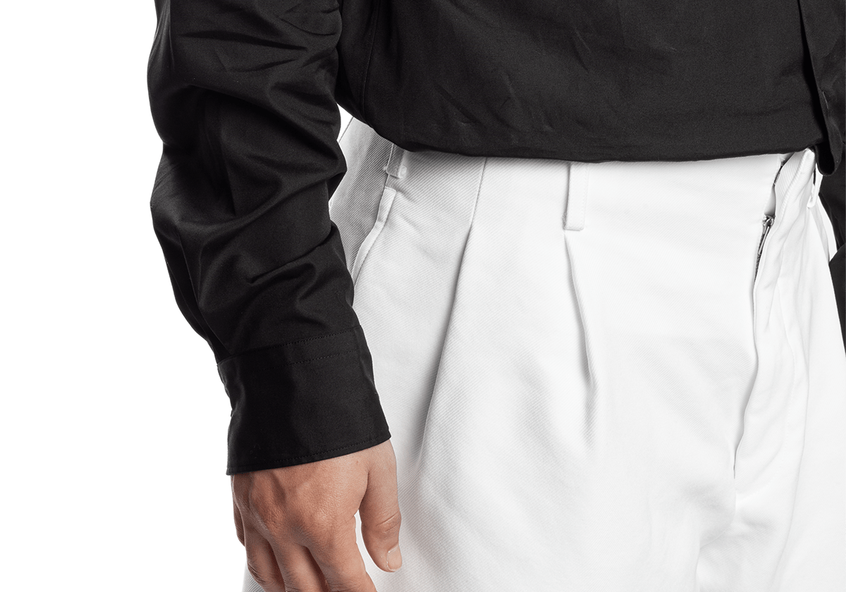 Knee Length Shorts - White - LIKELIHOOD