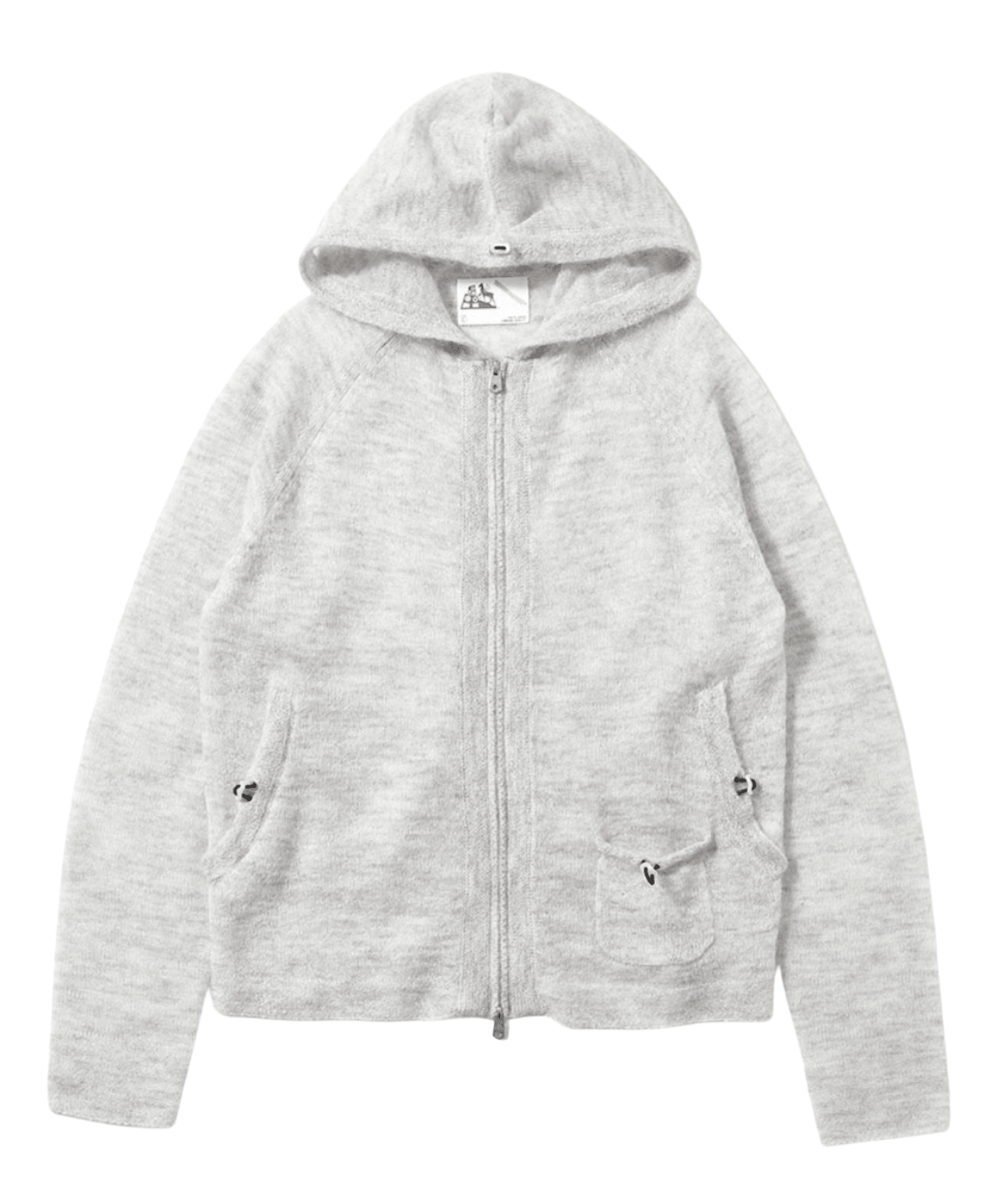 Knit Hoodie Ash Gray - LIKELIHOOD