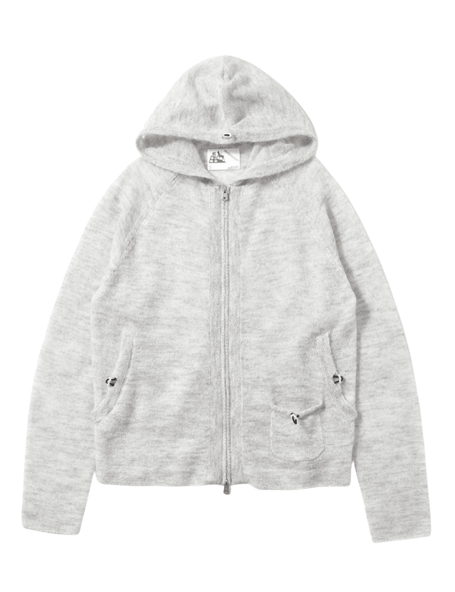 Knit Hoodie Ash Gray - LIKELIHOOD