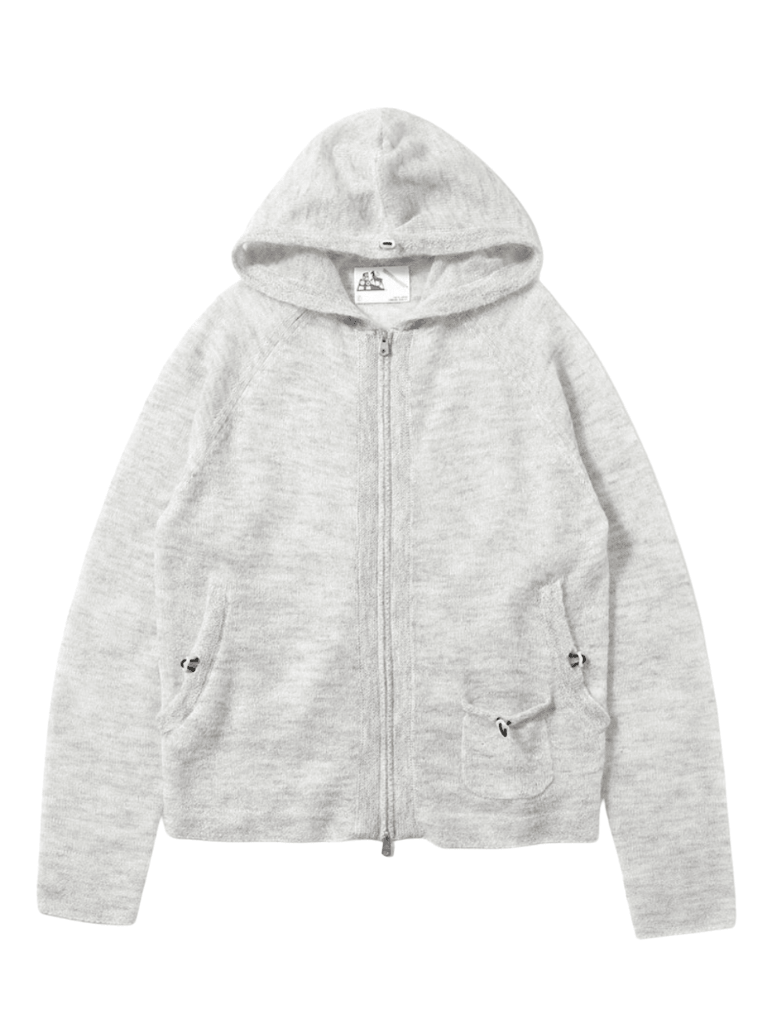 Knit Hoodie Ash Gray - LIKELIHOOD