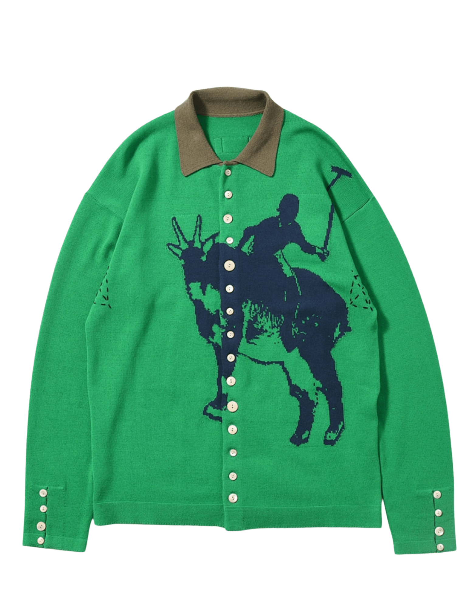 Knit Polo Green - LIKELIHOOD