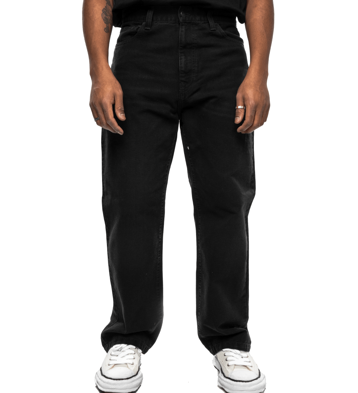 Landon Pant Stone Canvas Black - LIKELIHOOD