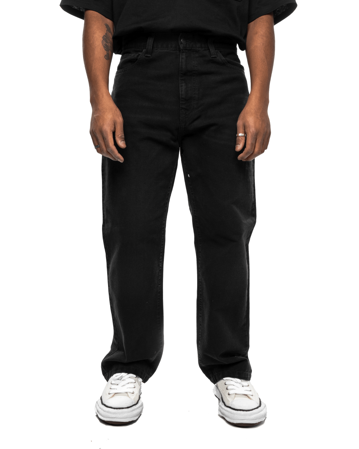 Landon Pant Stone Canvas Black - LIKELIHOOD