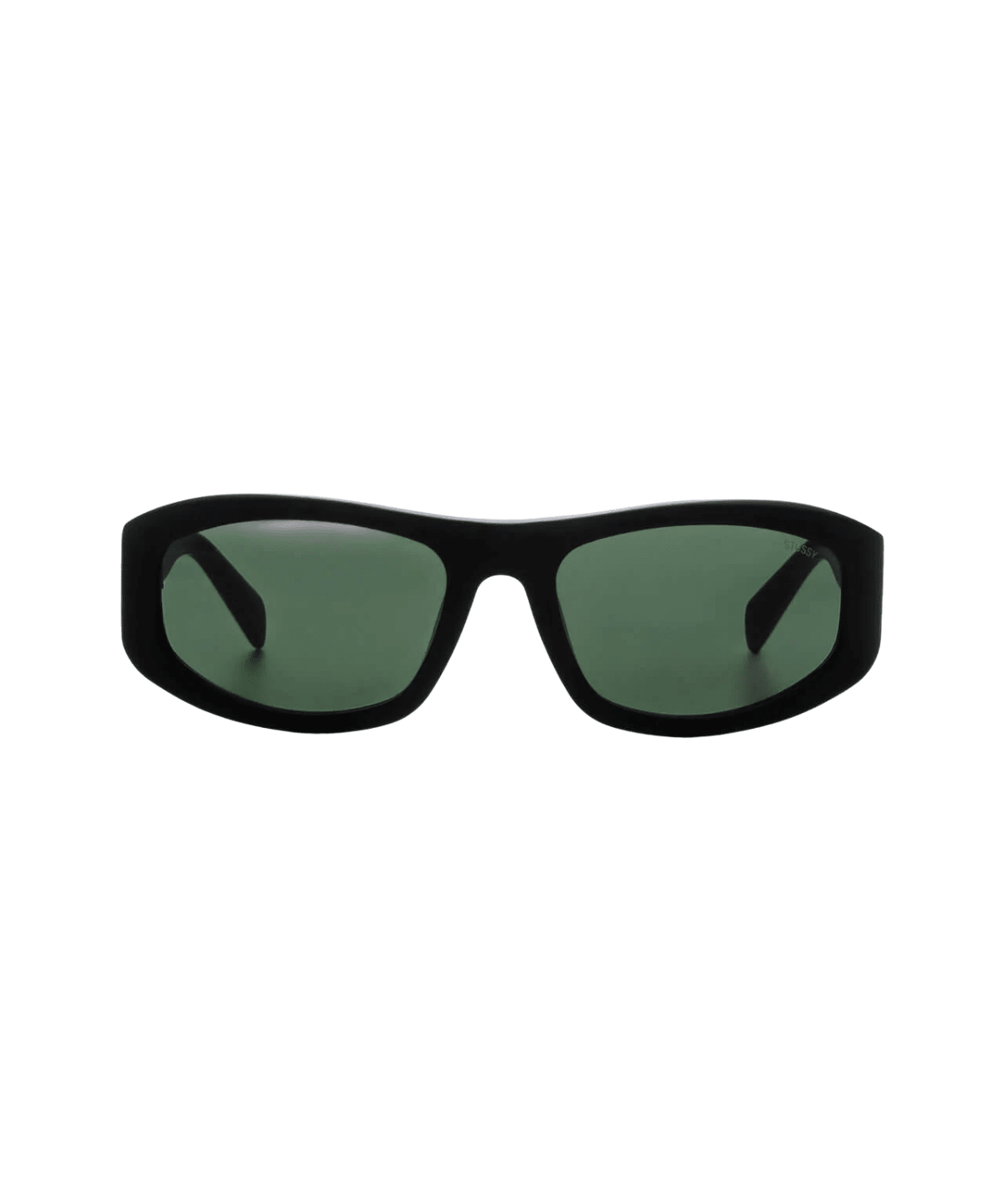 Landon Sunglasses Matte Black/Green - LIKELIHOOD