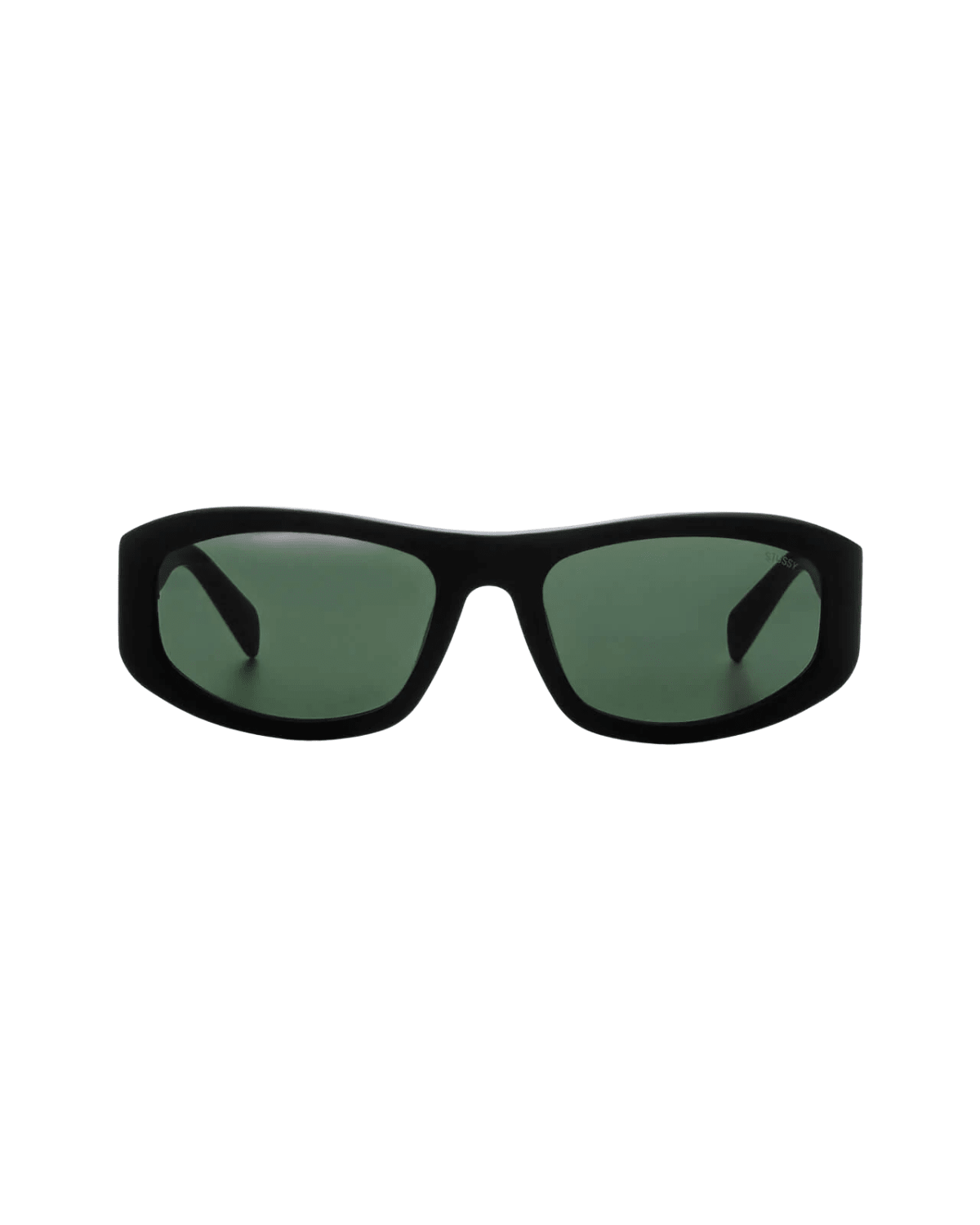 Landon Sunglasses Matte Black/Green - LIKELIHOOD