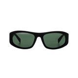 Landon Sunglasses Matte Black/Green - LIKELIHOOD