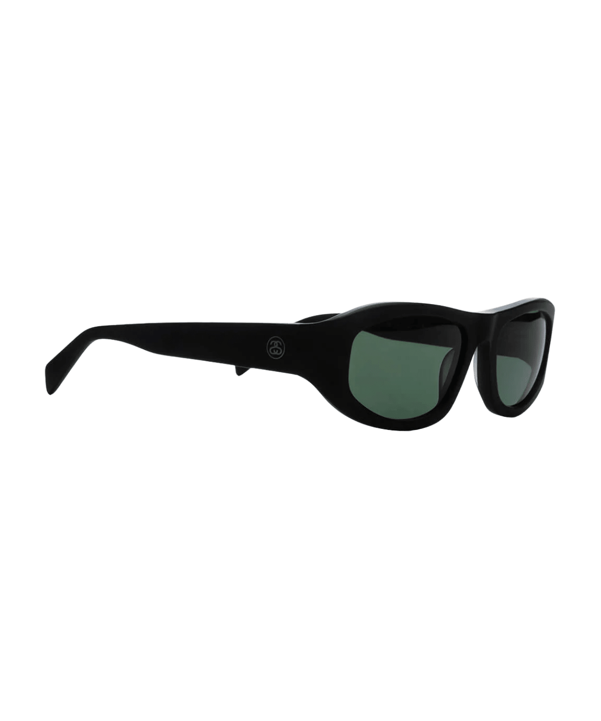 Landon Sunglasses Matte Black/Green - LIKELIHOOD