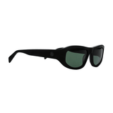 Landon Sunglasses Matte Black/Green - LIKELIHOOD
