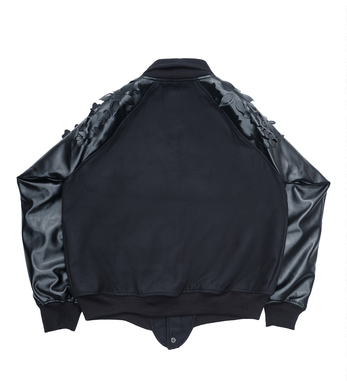 Laser - Cut Flower Varsity Jacket - LIKELIHOOD