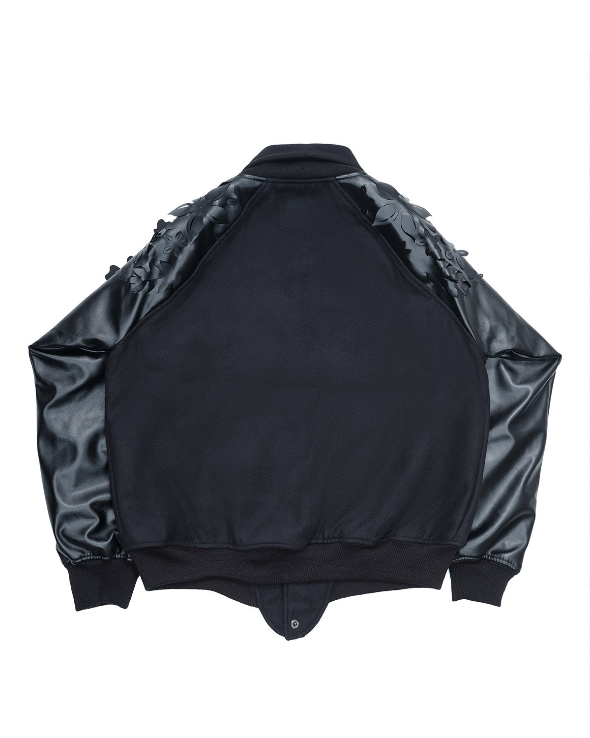 Laser - Cut Flower Varsity Jacket - LIKELIHOOD