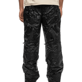 Laser - slashed Petal Trousers Black - LIKELIHOOD