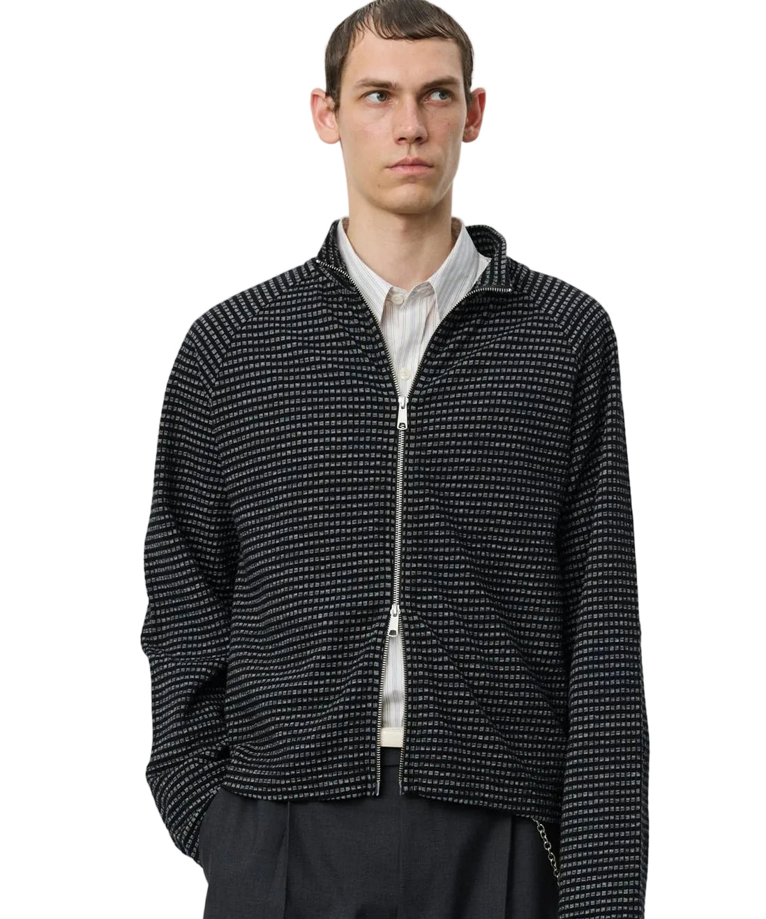 Leisure Zip Up Black Experienced Check - LIKELIHOOD