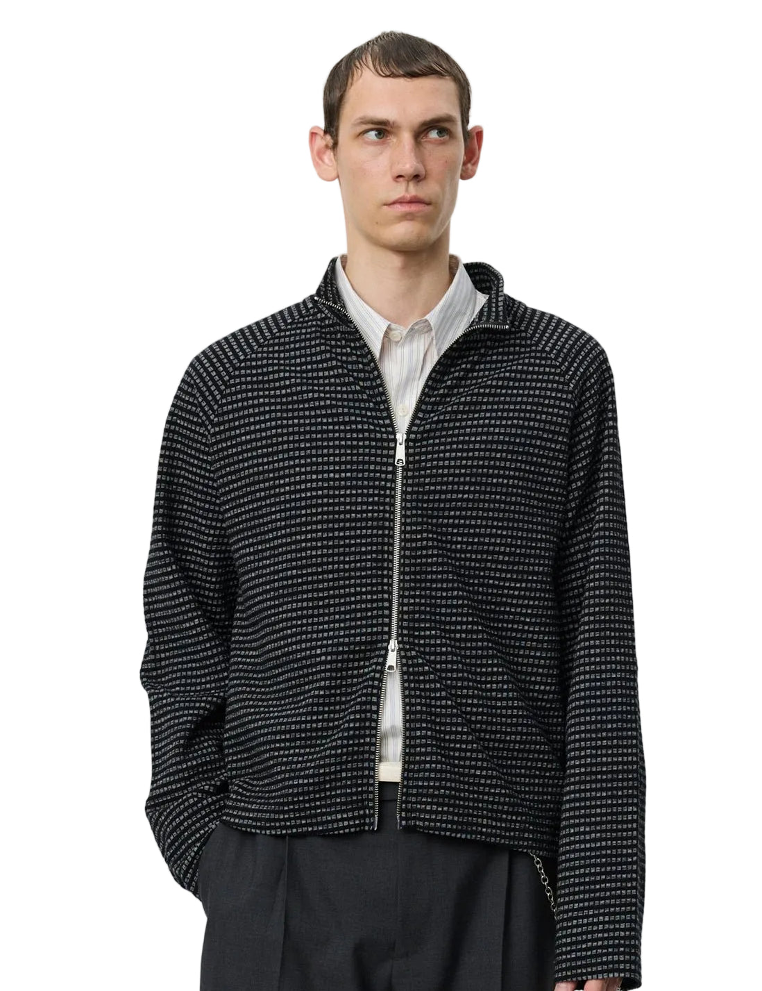 Leisure Zip Up Black Experienced Check - LIKELIHOOD