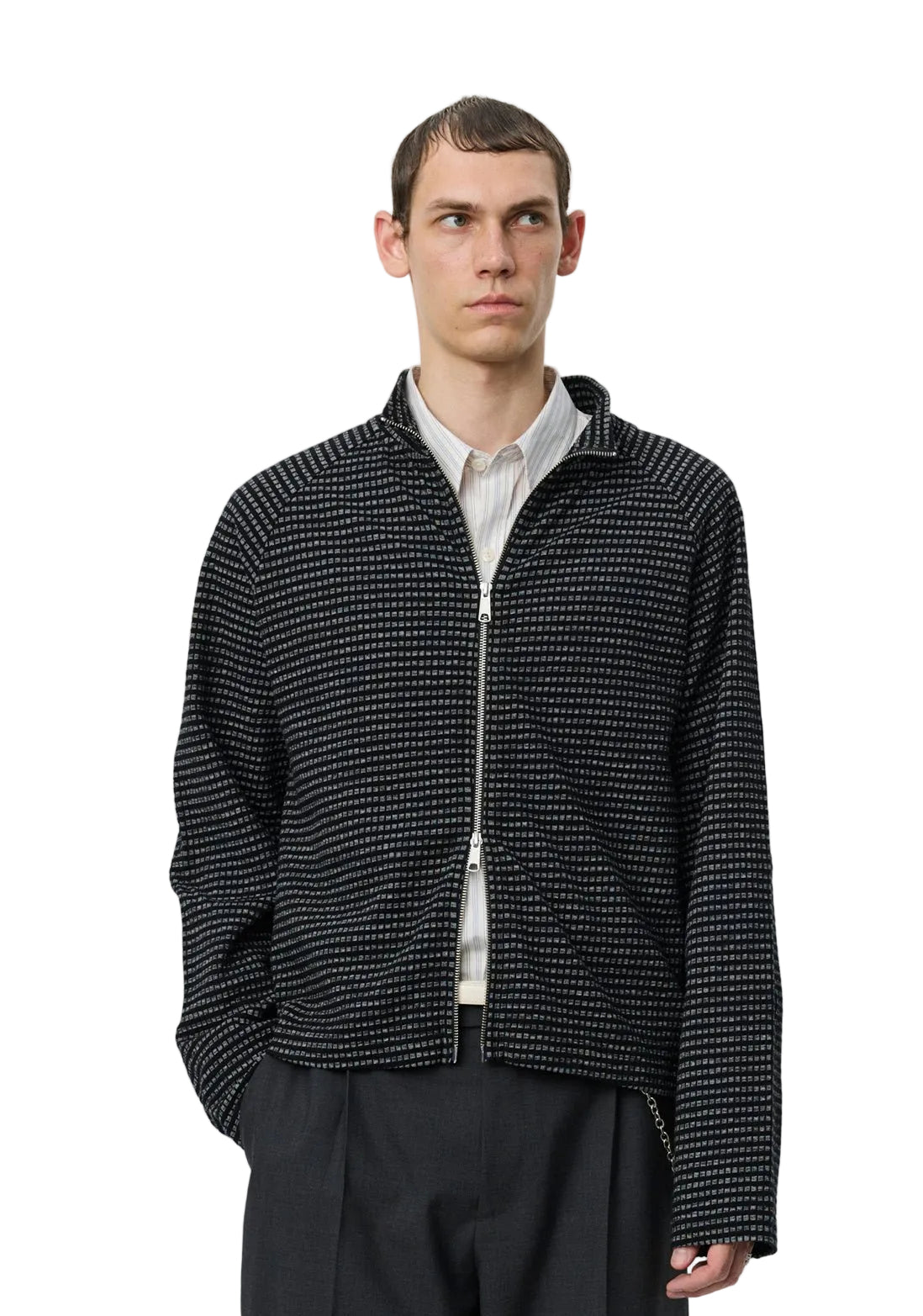 Leisure Zip Up Black Experienced Check - LIKELIHOOD