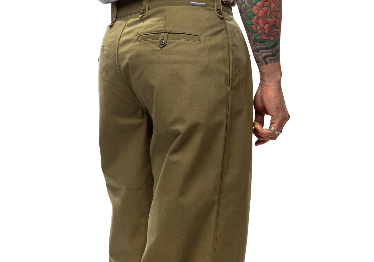 Lez / Gluca / Trousers / Cotton. CNVS Olive Drab - LIKELIHOOD
