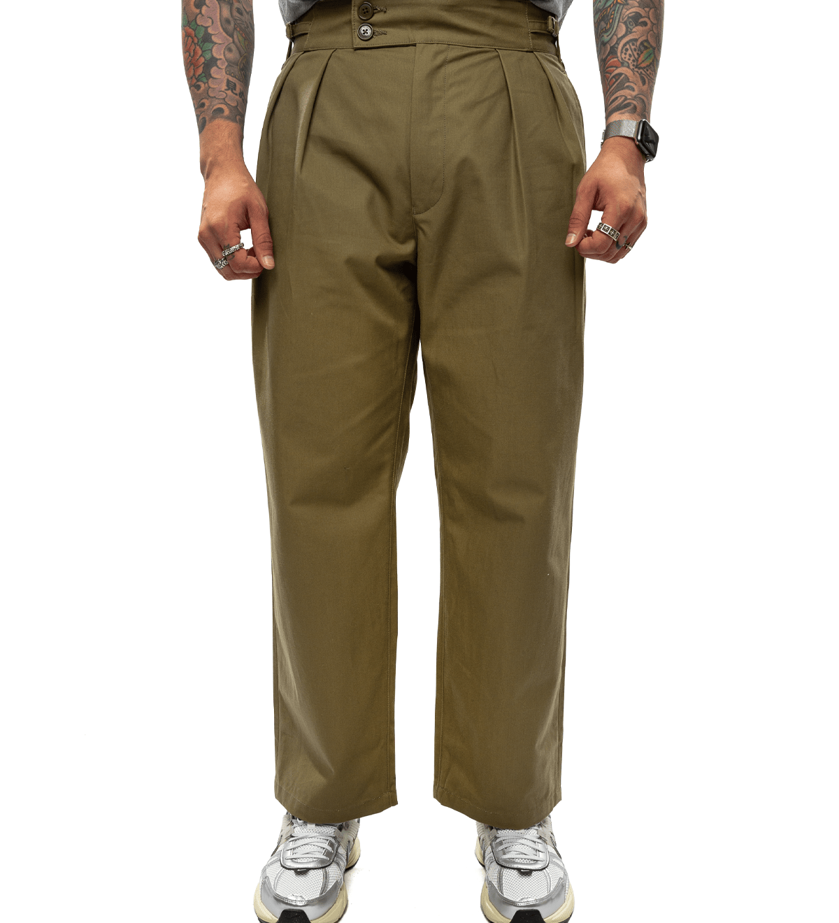 Lez / Gluca / Trousers / Cotton. CNVS Olive Drab - LIKELIHOOD