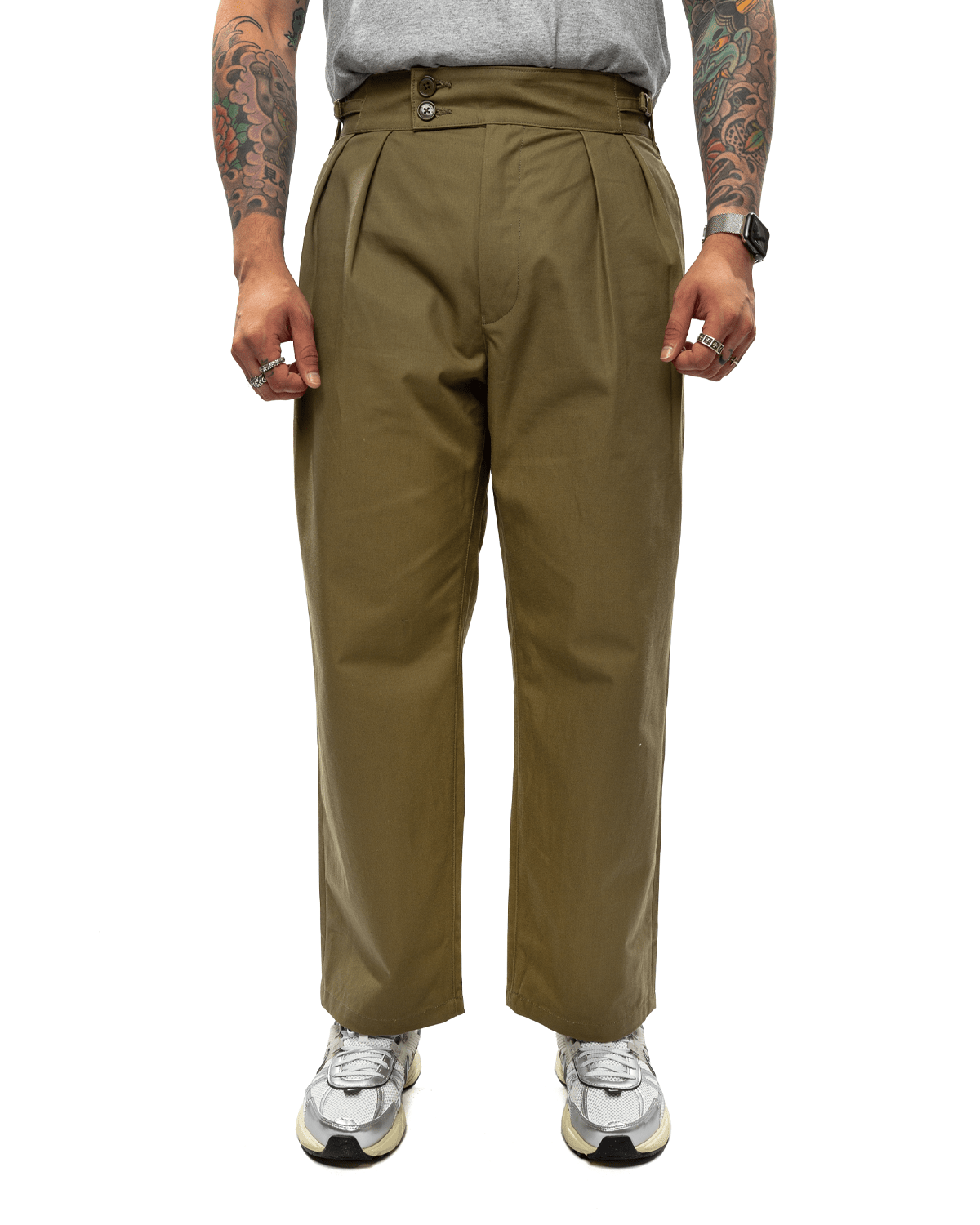 Lez / Gluca / Trousers / Cotton. CNVS Olive Drab - LIKELIHOOD