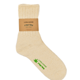 LIKELIHOOD x Hemp/Cotton Crew Sock Ivory - LIKELIHOOD