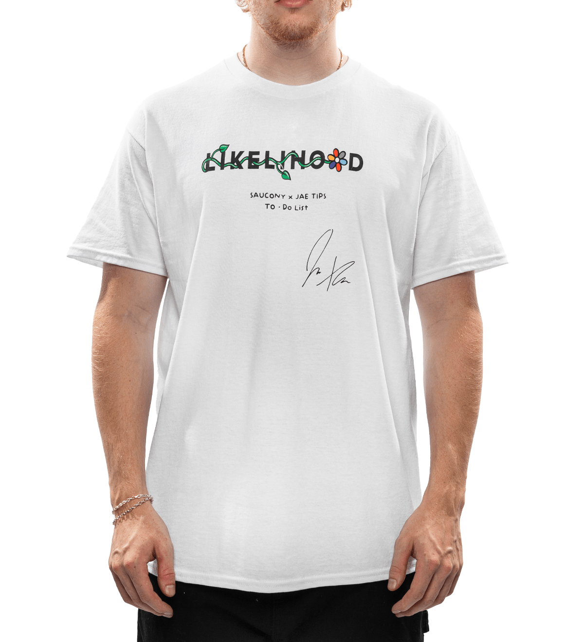 LIKELIHOOD x Jae Tips Tee White - LIKELIHOOD