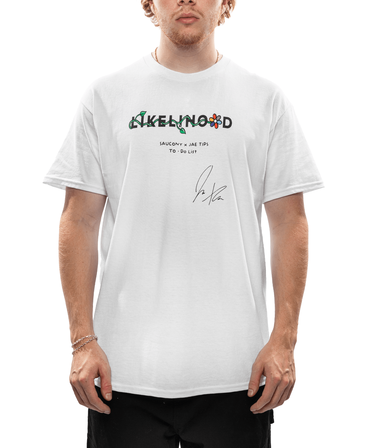 LIKELIHOOD x Jae Tips Tee White - LIKELIHOOD