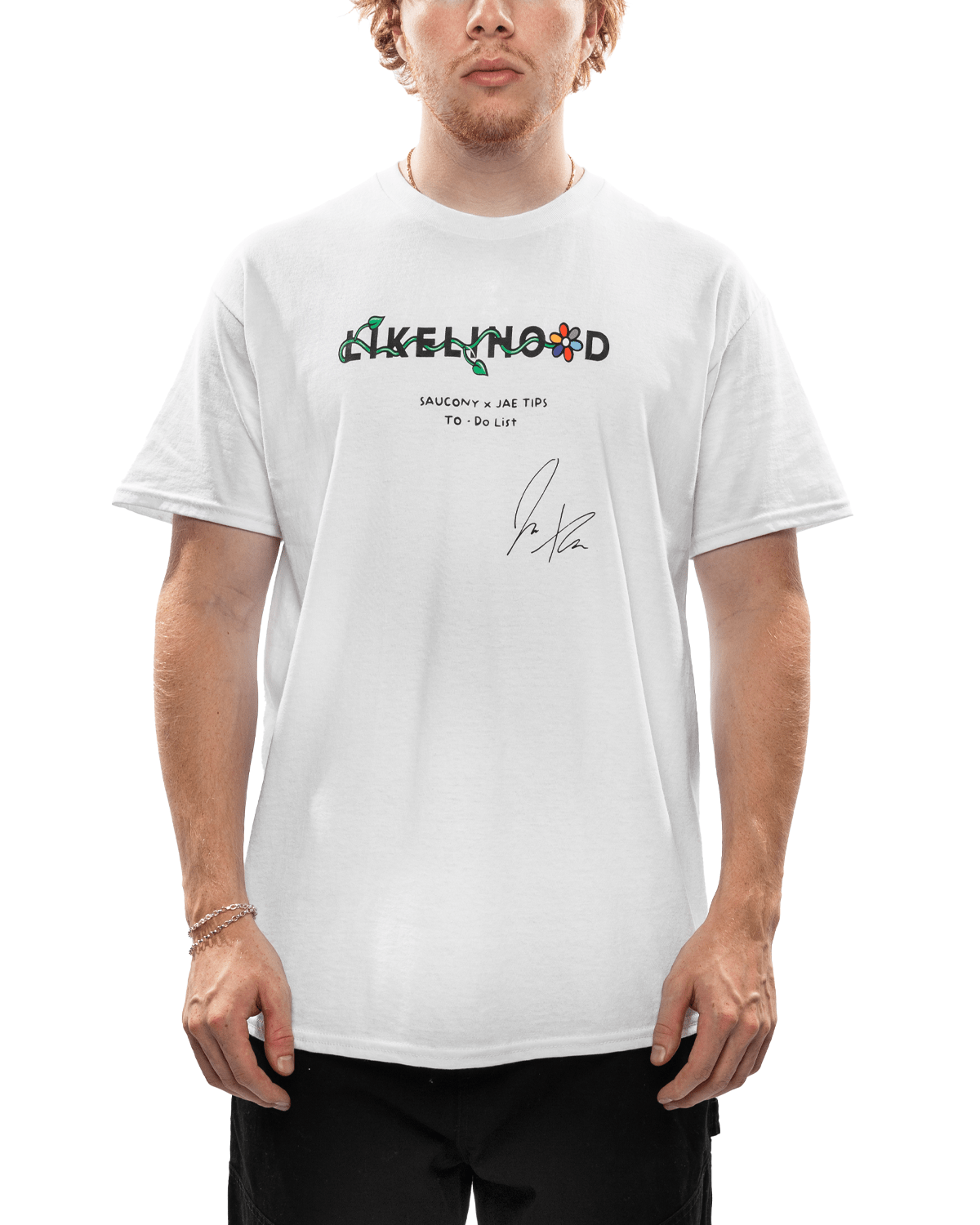 LIKELIHOOD x Jae Tips Tee White - LIKELIHOOD