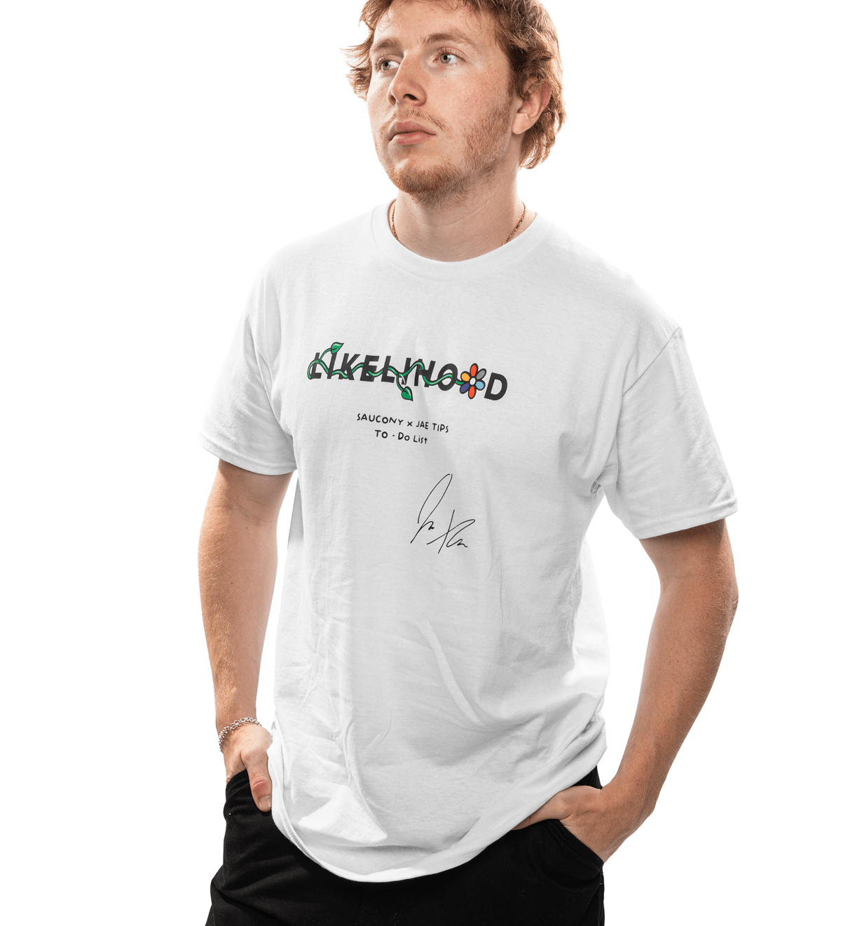 LIKELIHOOD x Jae Tips Tee White - LIKELIHOOD