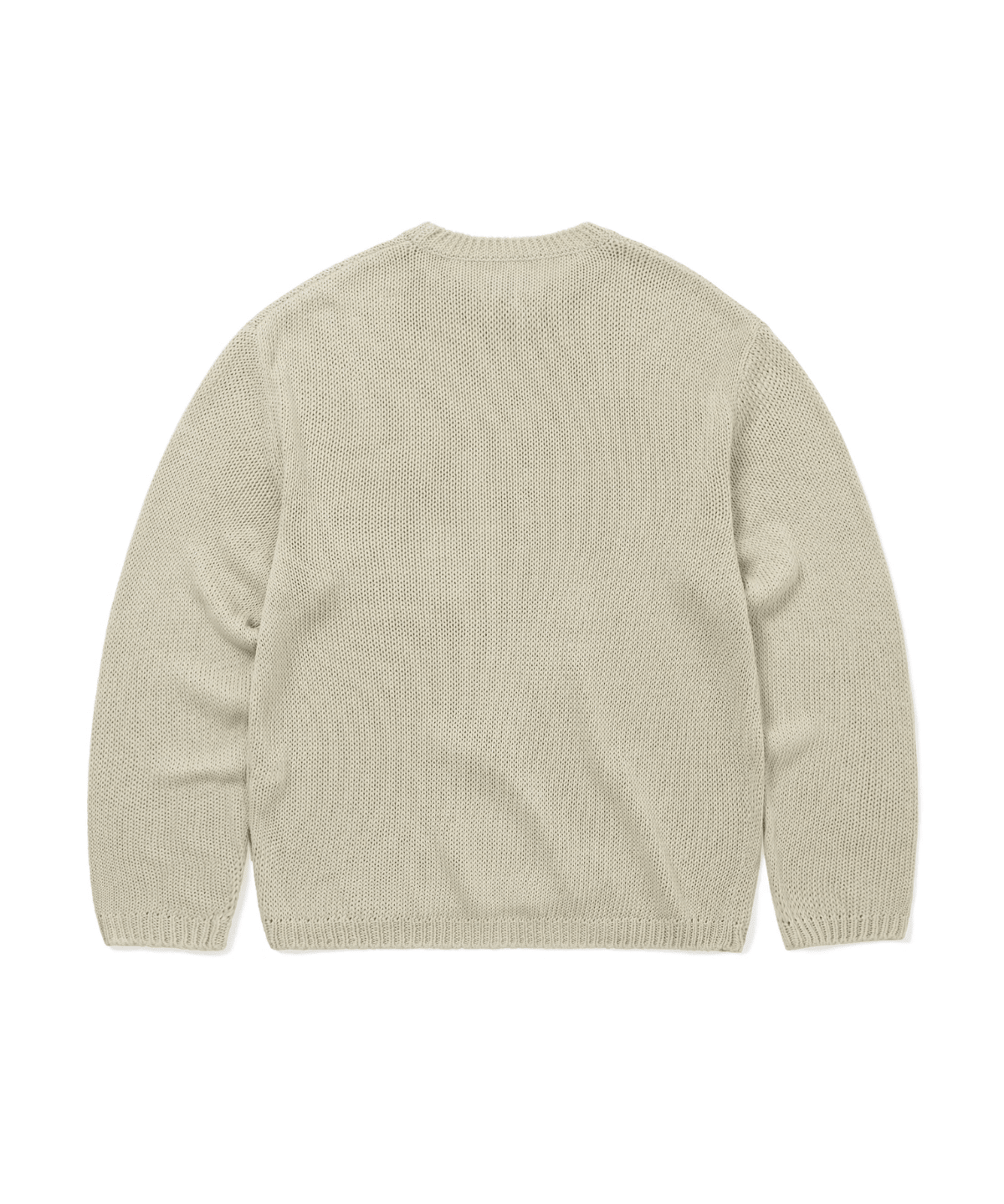 Loose Gauge Knit Crew Dusty Ivory - LIKELIHOOD